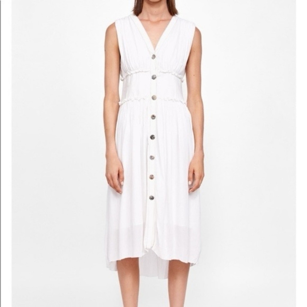 Zara basic White dress brand new - Picture 6 of 7